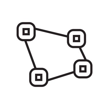 Perspektif simge vektör işareti ve beyaz arka plan üzerinde perspektif logo kavramı izole sembolü