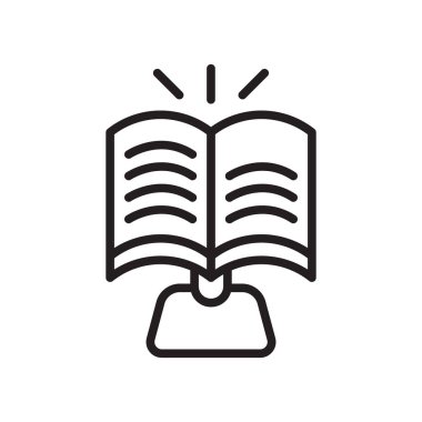 Uzman simge vektör işareti ve beyaz arka plan üzerinde izole sembolü,