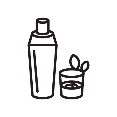 Sarsıcı simge vektör izole beyaz arka plan, Shaker işareti, l