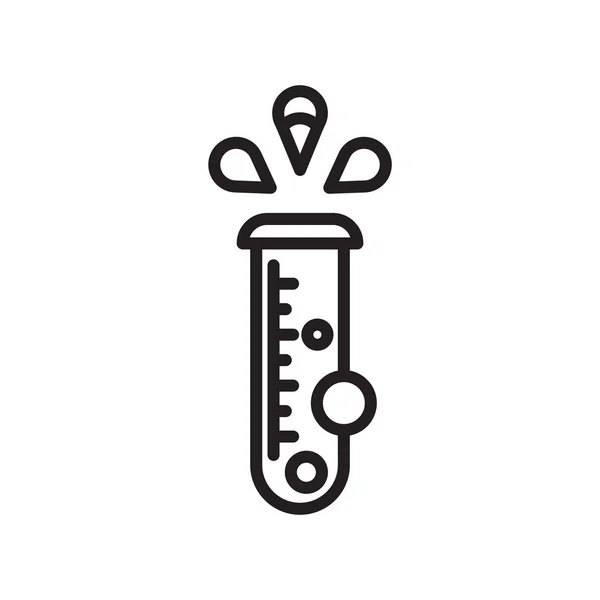 Test tube icon vector isolated on white background, Test tube si — Stock Vector