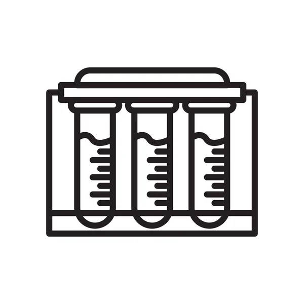 Chemii ikona wektor znak i symbol na białym tle na biały backgrou — Wektor stockowy