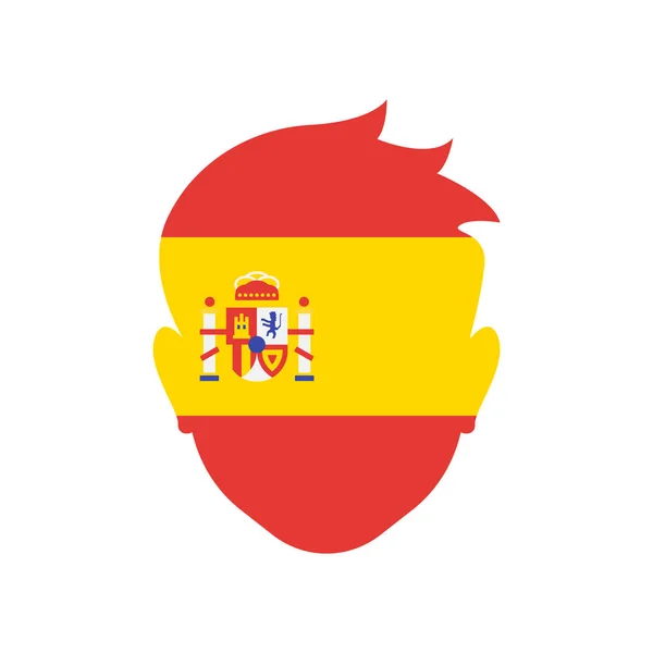 España icono signo vectorial y símbolo aislado sobre fondo blanco , — Vector de stock
