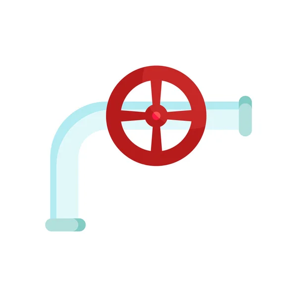 Icône de tuyau de gaz signe vectoriel et symbole isolé sur fond blanc — Image vectorielle