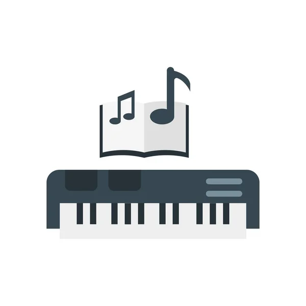 Icône de piano signe vectoriel et symbole isolé sur fond blanc , — Image vectorielle