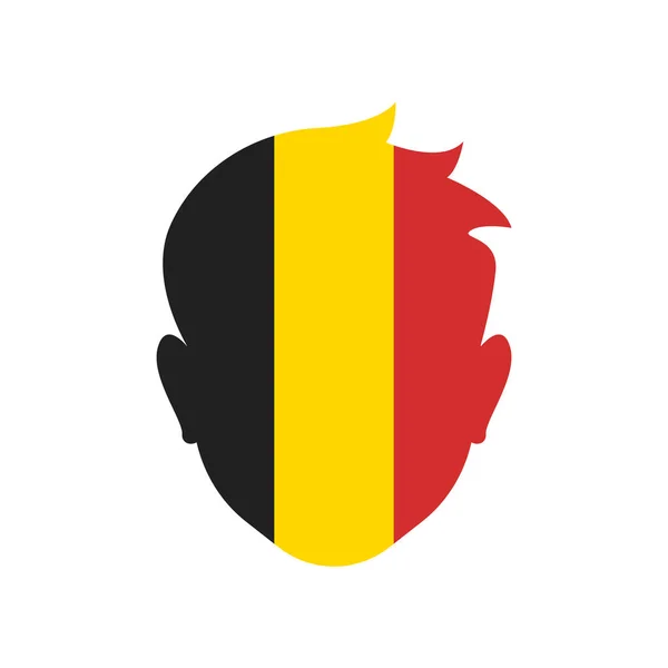 Bélgica icono signo vectorial y símbolo aislado sobre fondo blanco — Archivo Imágenes Vectoriales