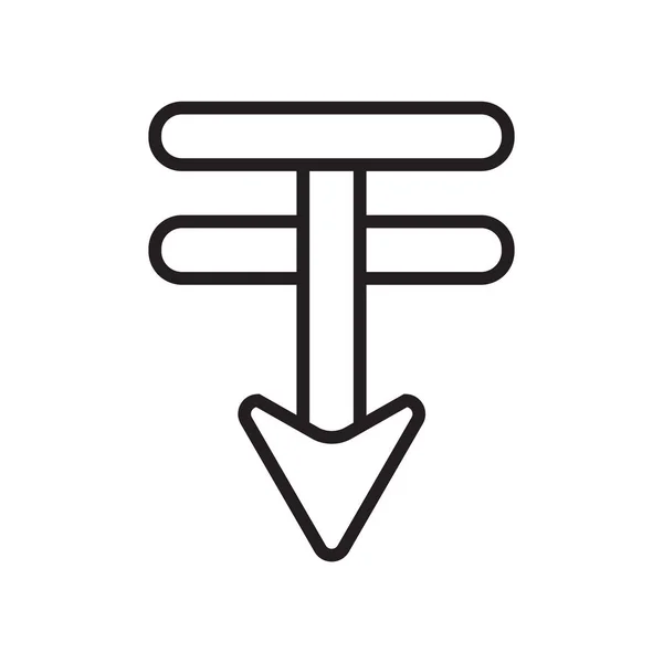 Sinal de vetor de ícone enviado e símbolo isolado no fundo branco, conceito de logotipo enviado — Vetor de Stock