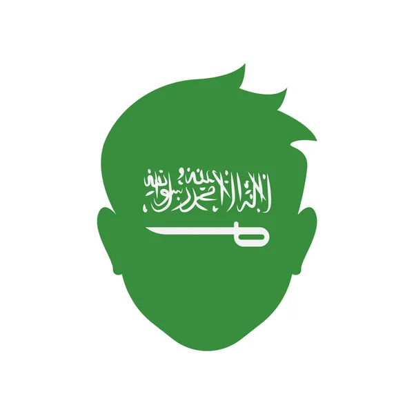 Arabie Saoudite icône signe vectoriel et symbole isolé sur fond blanc — Image vectorielle