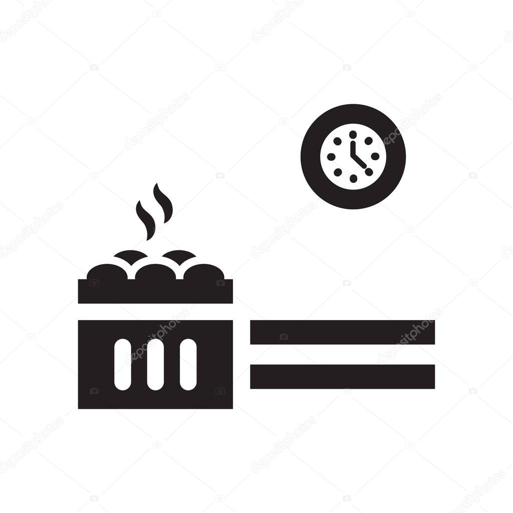 Sauna icon vector isolated on white background for your web and mobile app design, Sauna logo concept