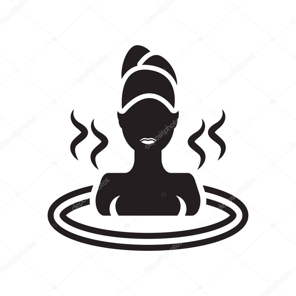 Bath icon vector isolated on white background for your web and mobile app design, Bath logo concept
