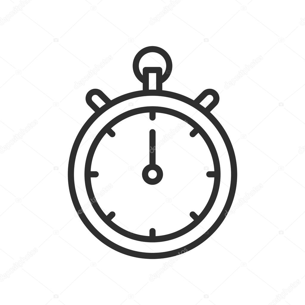 Stopwatch Running icon vector isolated on white background for your web and mobile app design, Stopwatch Running logo concept