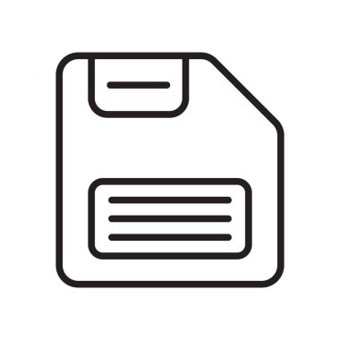 Simge vektör işareti ve beyaz arka plan üzerinde S izole sembolü kaydetmek