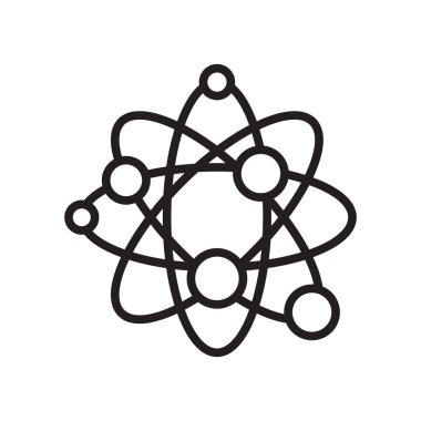 Fizik simge vektör işareti ve beyaz arka plan üzerinde izole sembolü