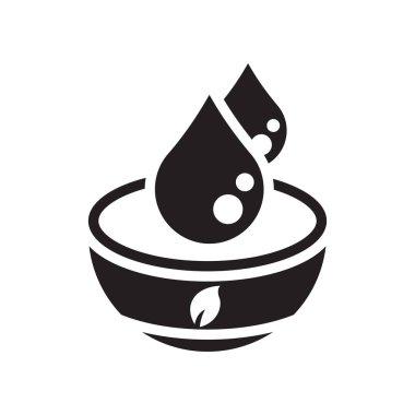 Su simge vektör işareti ve beyaz arka plan üzerinde izole sembolü, 