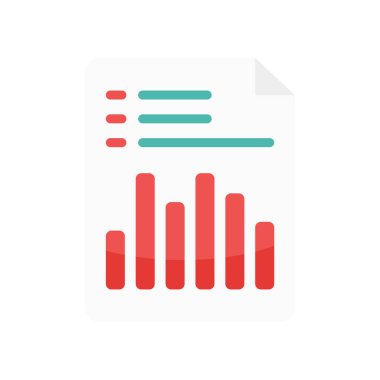 Analytics simge vektör işareti ve üzerinde beyaz backgrou izole sembolü