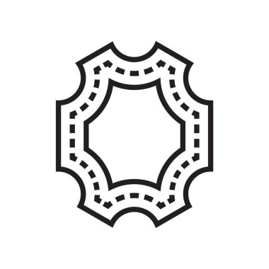 Deri simge vektör işareti ve beyaz arka plan üzerinde deri logo kavramı izole sembolü