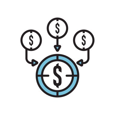 Crowdfunding simge vektör işareti ve beyaz arka plan üzerinde Crowdfunding logo kavramı izole sembolü