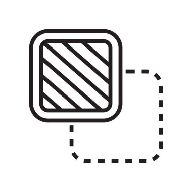 Ön plan simge vektör işareti ve beyaz arka plan, ön plan logo kavramı izole sembolü