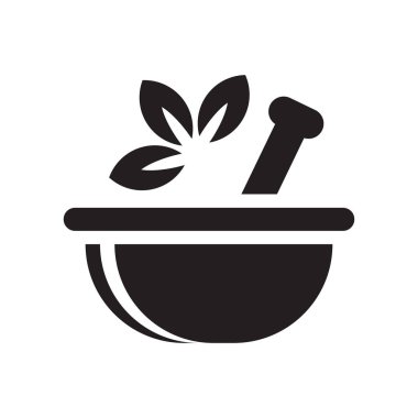 Çiçek terapisi simge vektör işareti ve üzerinde beyaz bac izole sembolü