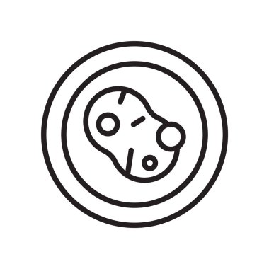 Sünger simge vektör işareti ve beyaz zemin üzerine sünger logo kavramı izole sembolü