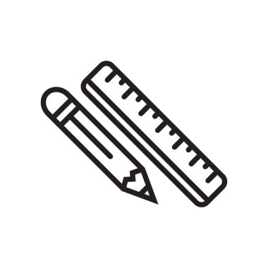 Kalem simge vektör işareti ve beyaz arka plan üzerinde kalem logo kavramı izole sembolü