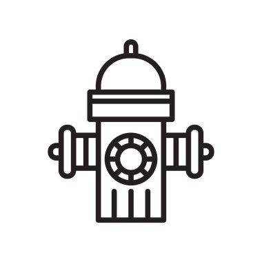 Su bomba şehir Tedarikçi simge vektör işareti ve beyaz arka plan üzerinde su bomba şehir Tedarikçi logo kavramı izole sembolü