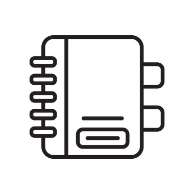 Gündem simge vektör işareti ve beyaz arka plan üzerinde gündem logo kavramı izole sembolü