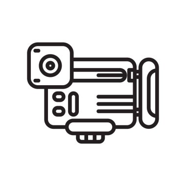 Beyaz arka plan üzerinde fotoğraf cam izole fotoğraf kamera simge vektör