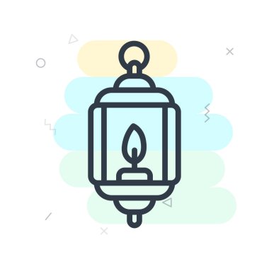 Fener simge vektör işareti ve beyaz arka plan üzerinde izole sembolü