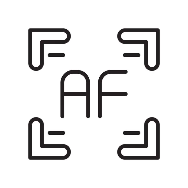 Auto focus pictogram vector geïsoleerd op een witte achtergrond, autofocus — Stockvector
