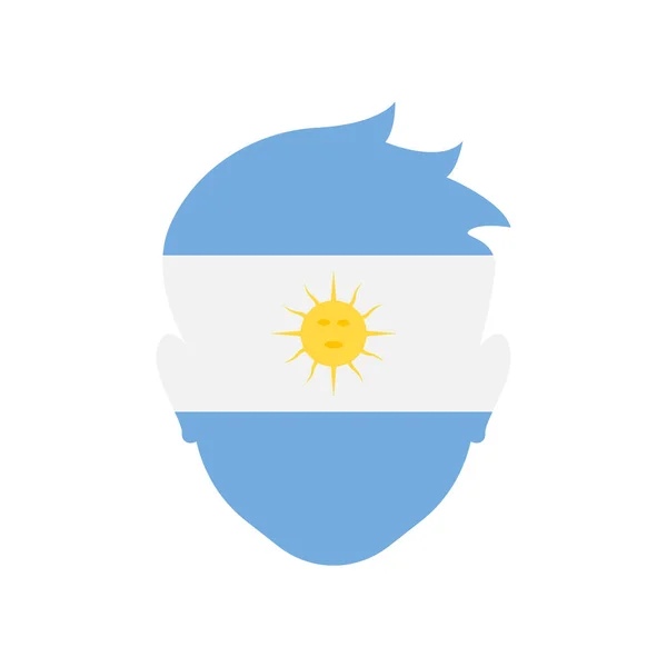 Tanda vektor ikon Argentina dan simbol terisolasi di backgrou putih - Stok Vektor