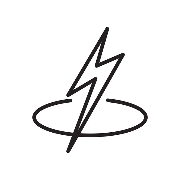 Flash pictogram vector geïsoleerd op een witte achtergrond, Flash teken, lin — Stockvector