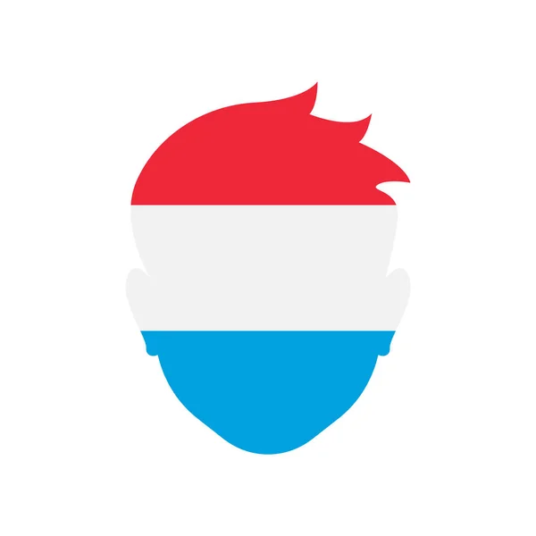 Sinal vetor ícone Luxemburgo e símbolo isolado no backgro branco — Vetor de Stock