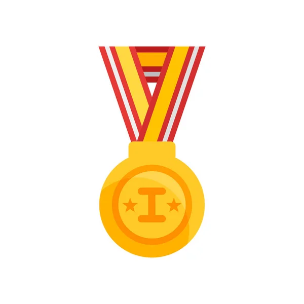 Medalj ikonen vektor logga och symbol isolerad på vit bakgrund, — Stock vektor