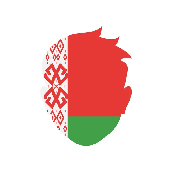 Beyaz Rusya simge vektör işareti ve beyaz arka plan üzerinde izole sembolü — Stok Vektör