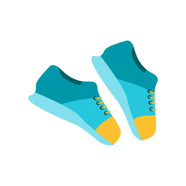 Sneakers icône signe vectoriel et symbole isolé sur fond blanc — Image vectorielle