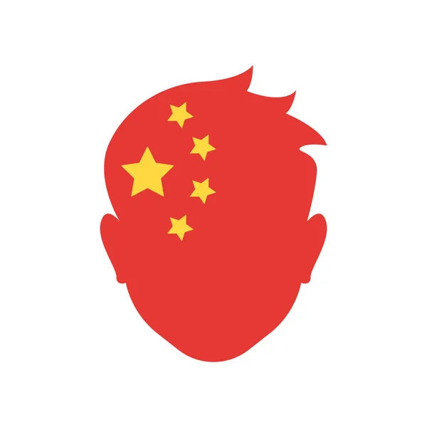 China pictogram vector teken en symbool geïsoleerd op witte achtergrond, — Stockvector