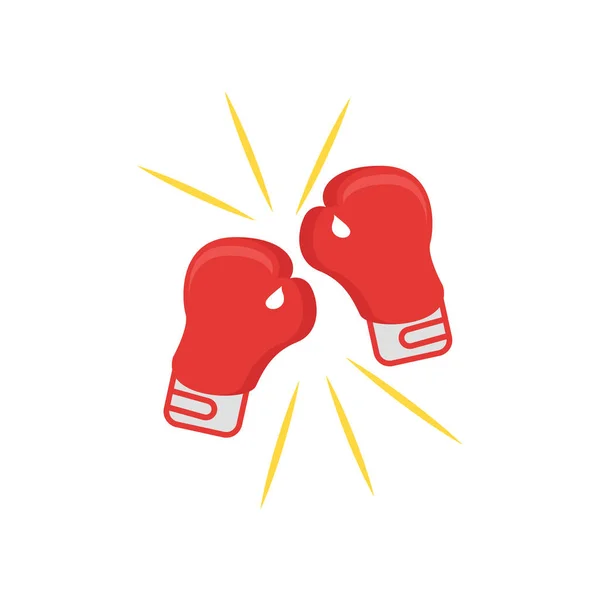 Icono de boxeo signo vectorial y símbolo aislado sobre fondo blanco , — Vector de stock