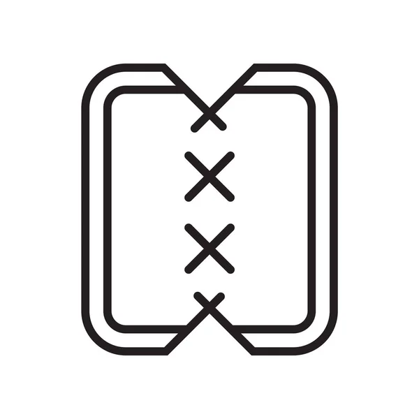 Icono de material signo vectorial y símbolo aislado sobre fondo blanco, concepto de logotipo de material — Vector de stock