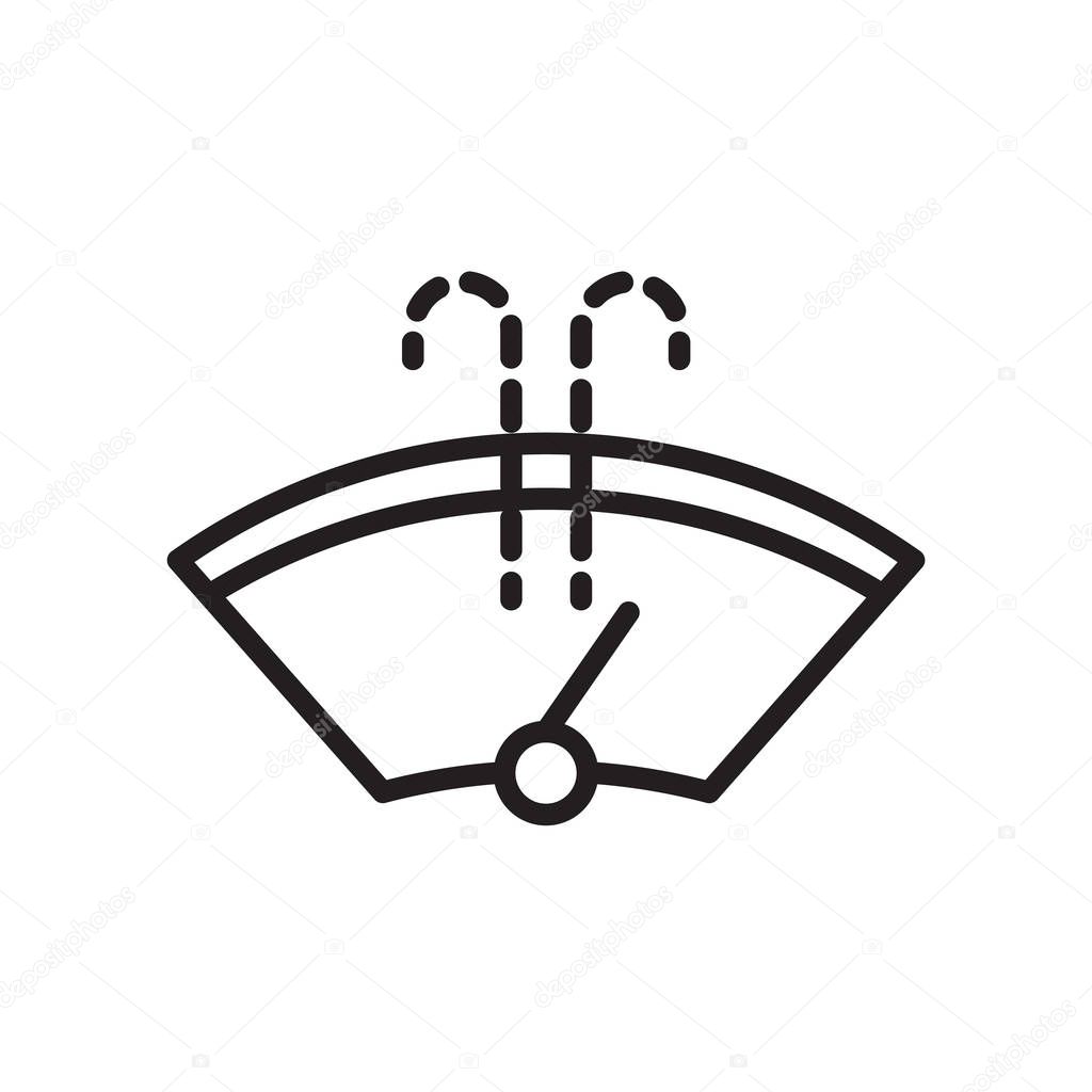 Winshield Wiper icon vector isolated on white background for your web and mobile app design, Winshield Wiper logo concept