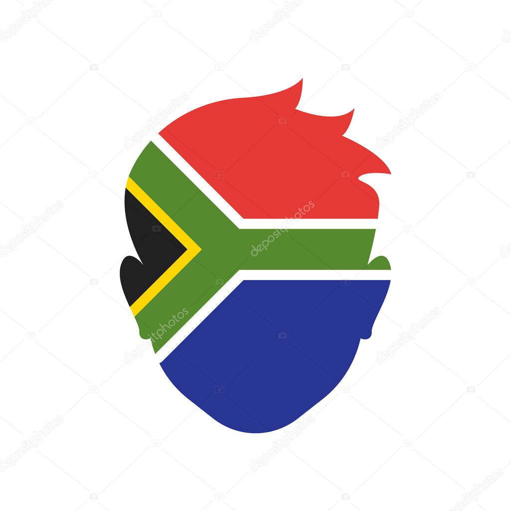 South africa icon vector isolated on white background for your web and mobile app design, South africa logo concept