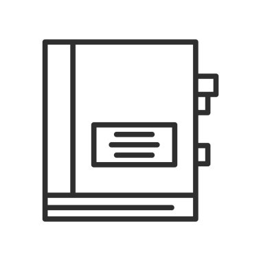 Okul gündem simge vektör işareti ve beyaz arkasında izole sembolü