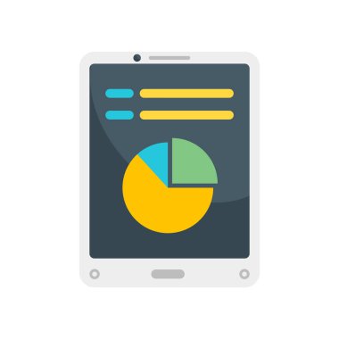 Tablet simge vektör işareti ve beyaz arka plan üzerinde izole sembolü,