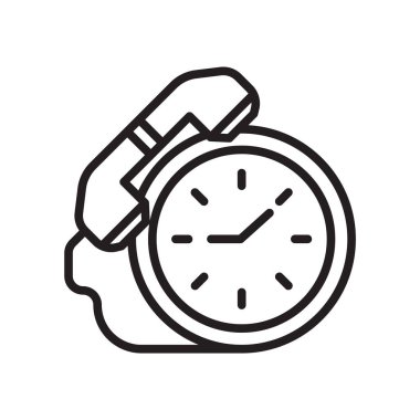 Telefon simge vektör işareti ve beyaz arka plan üzerinde telefon logo kavramı izole sembolü