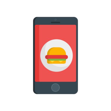 Mobil app simge vektör işareti ve üzerinde beyaz backgro izole sembolü