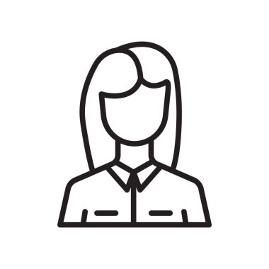 Gazeteci simge vektör işareti ve beyaz arka plan üzerinde gazeteci logo kavramı izole sembolü