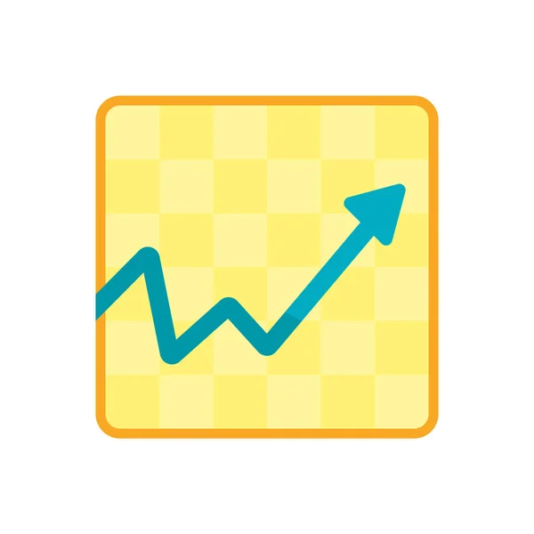 Icono analítico signo vectorial y símbolo aislado en el fondo blanco — Vector de stock