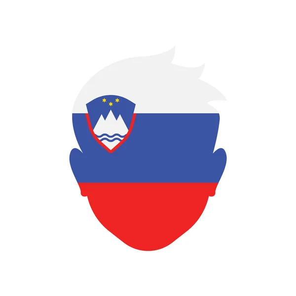 Slovenien ikonen vektor logga och symbol isolerad på vita bak — Stock vektor
