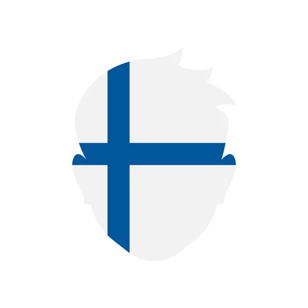 สัญลักษณ์เวกเตอร์ไอคอนฟินแลนด์และสัญลักษณ์ที่แยกจากพื้นหลังสีขาว — ภาพเวกเตอร์สต็อก