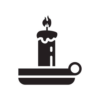 Mum simge vektör işareti ve beyaz arka plan üzerinde izole sembolü,