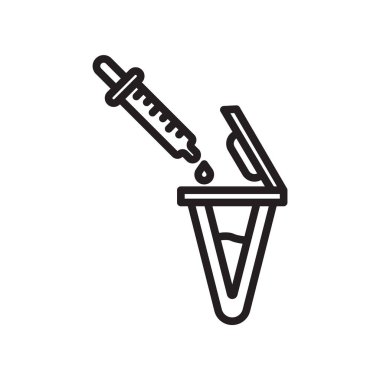 Şişe simge vektör izole beyaz arka plan, şişe işareti, çizgi üzerinde 